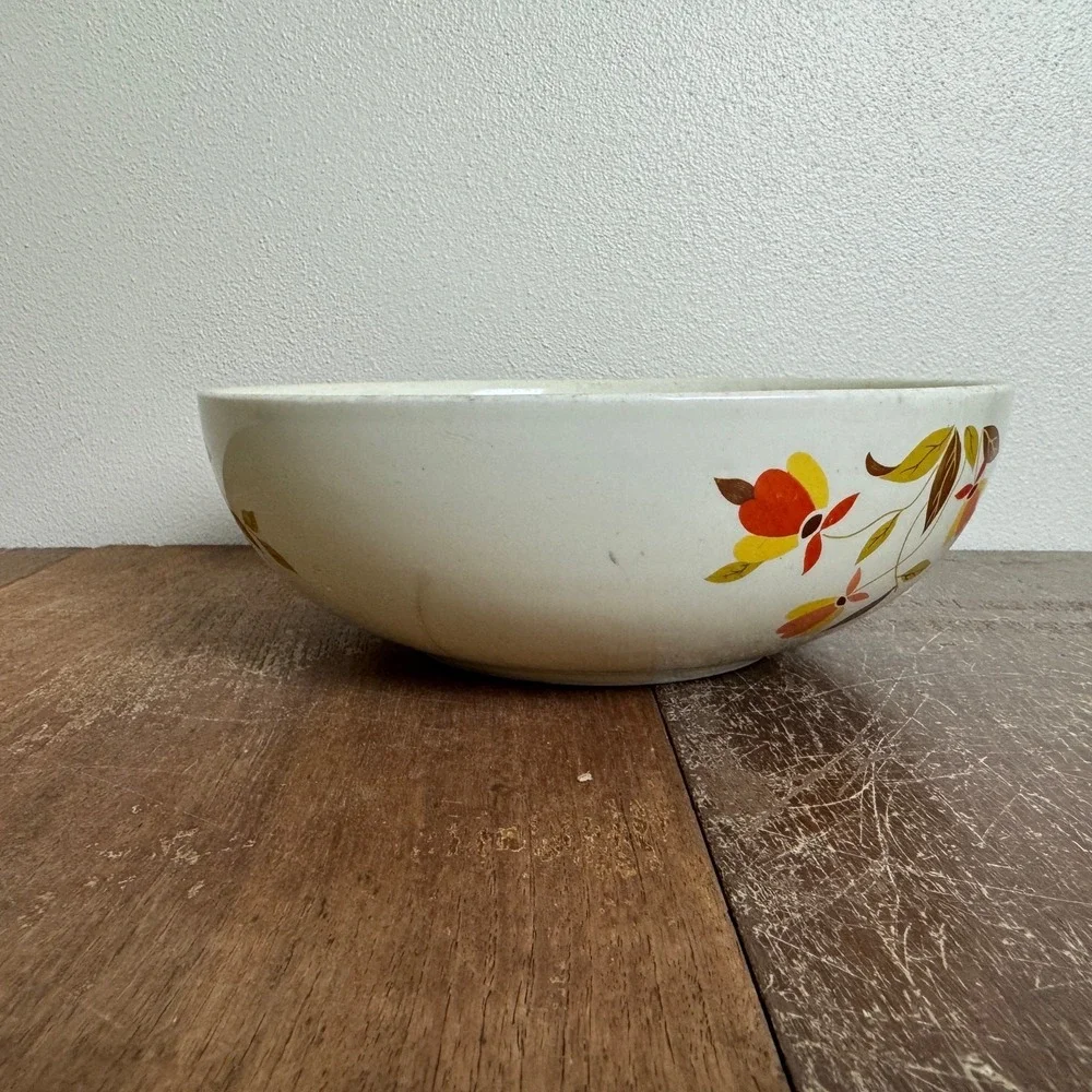Hall's Superior Kitchenware‎ Mary Dunbar Jewel Tea Autumn Pattern Serving bowl